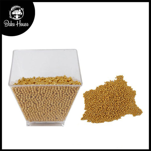 Golden Mini Edible Pearls 30g Pack Shade 02