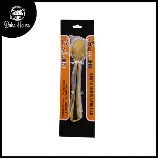 Golden Stainless Steel Sundae Spoon 4Pcs Set