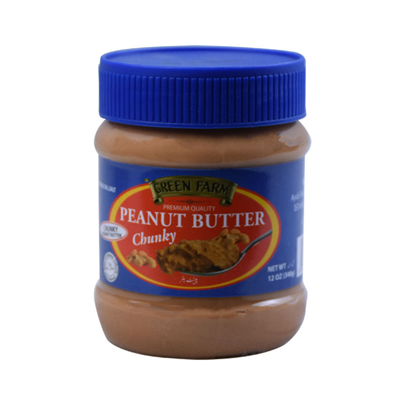 Green Farm Peanut Butter, Chunky 340g
