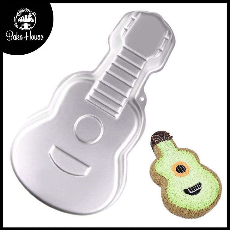 Guitar Shape Aluminium Cake Baking Mold