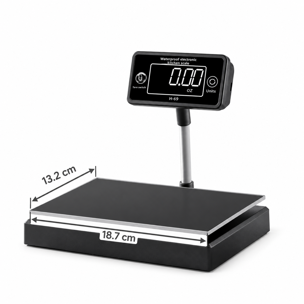 Electronic Kitchen Digital Weight Scale Moisture Proof With Rotating Display