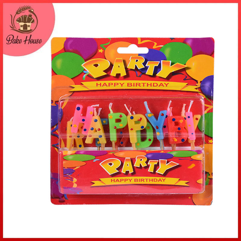 Happy Birthday Cake Candle (Design 3) Bake House The Baking Treasure