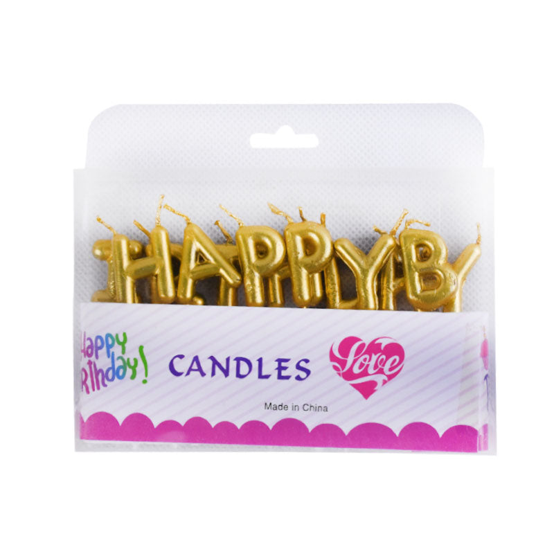 Mua 4x6pcs Birthday Candles Cake Toppers Long Birthday Party Photo Prop  Golden tại Magideal2 | Tiki