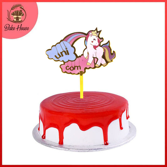 Unicorn Happy Birthday Cake Topper (Design 37)