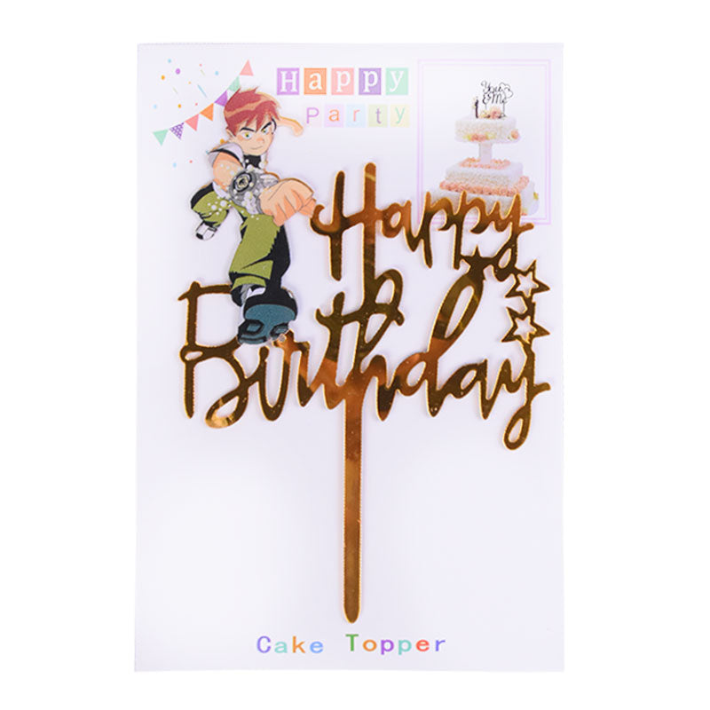 Happy Birthday Cake Topper Ben 10 Design