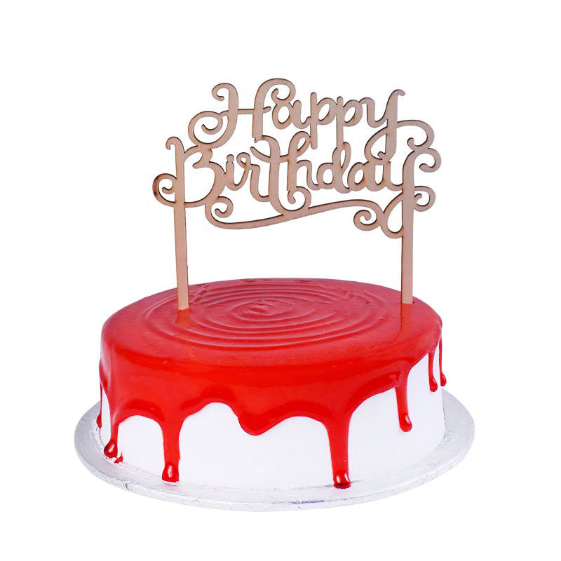 Set Cake Stand , Happy birthday card, chocolate cream desserts, vector art.  7301648 Vector Art at Vecteezy