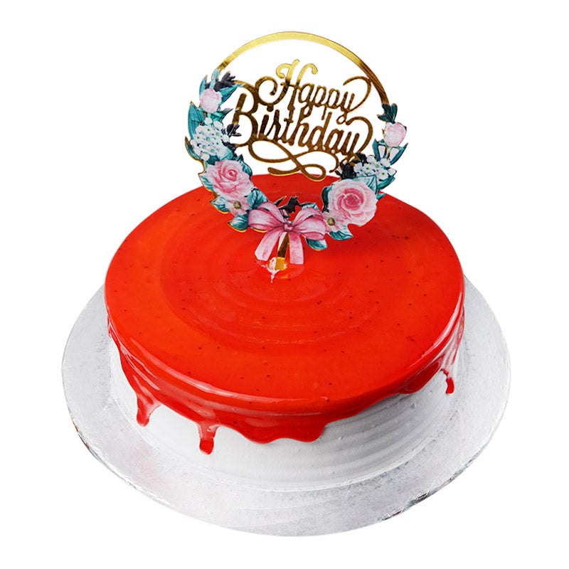 Red gel cake design simple counter model decoration ideas for Birthday Cake  Design | Red gel cake design simple counter model decoration ideas for  Birthday Cake Design | By Sandeep Cake Master | Facebook