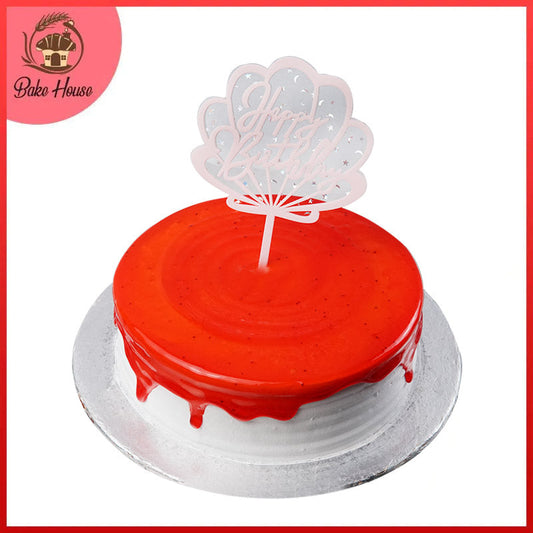 Happy Birthday Cake Topper (Design 28) Pink