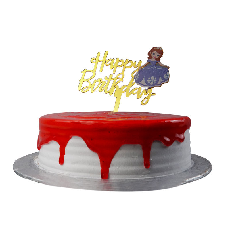 Happy Birthday Cake Topper (Design 9)