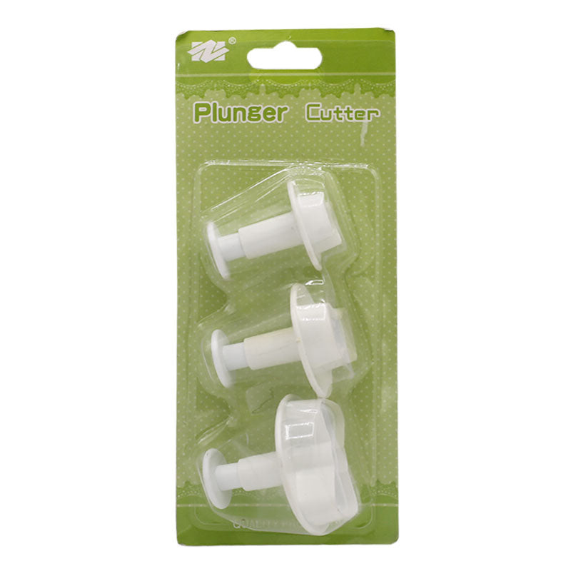 Bow Fondant Plunger Cutter 3Pcs Set