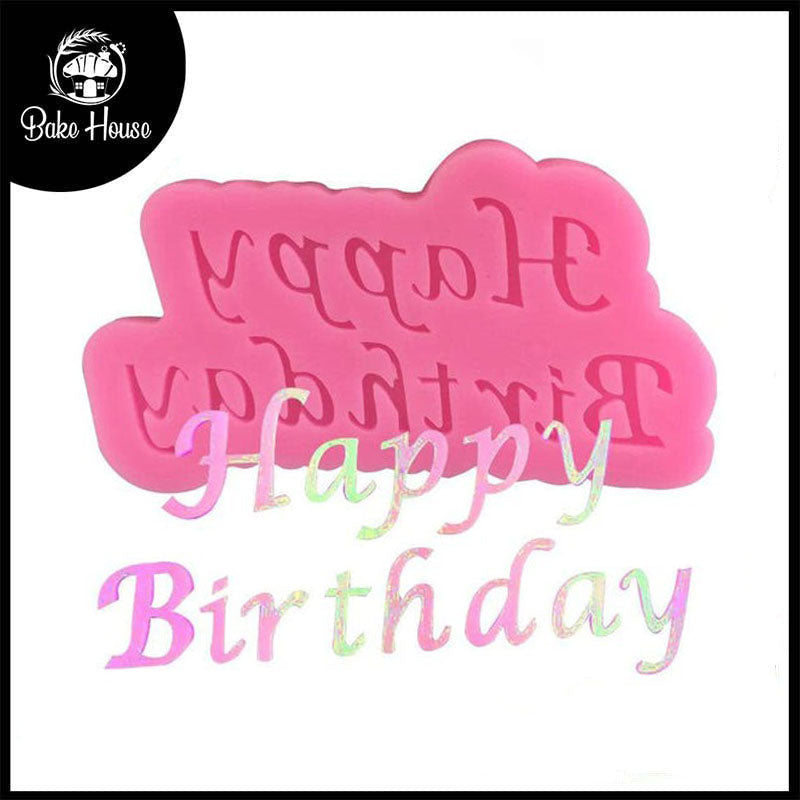 Happy Birthday Silicone Fondant Cake Mold