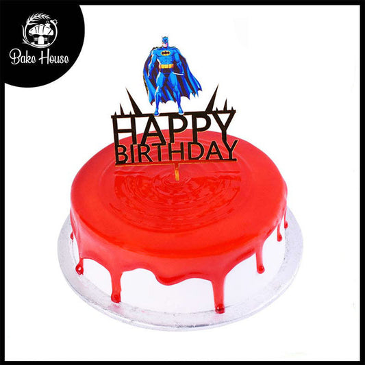 Happy Birthday Cake Topper Batman Design