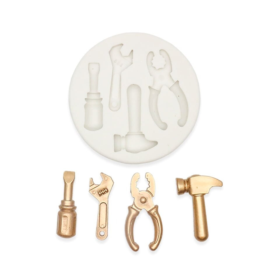 Hardware Tools Silicone Fondant Mold 4 Cavity