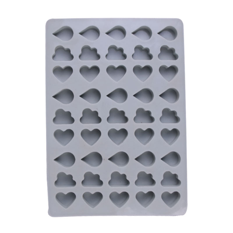 Heart, Cloud & Waterdrop Silicone Chocolate Mold 45 Cavity