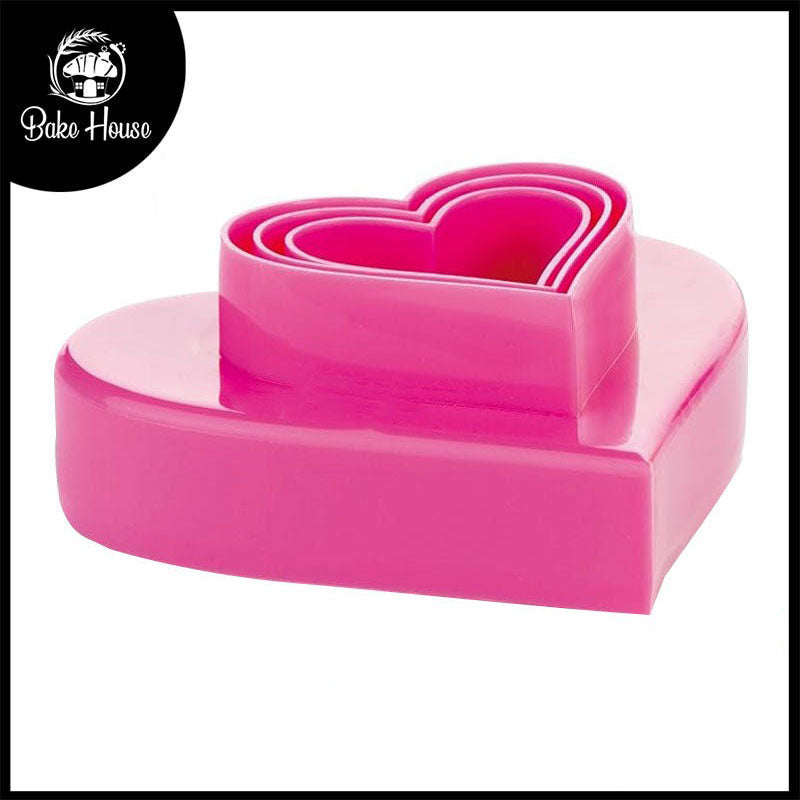 Heart Cookie Cutter 3Pcs Set Plastic