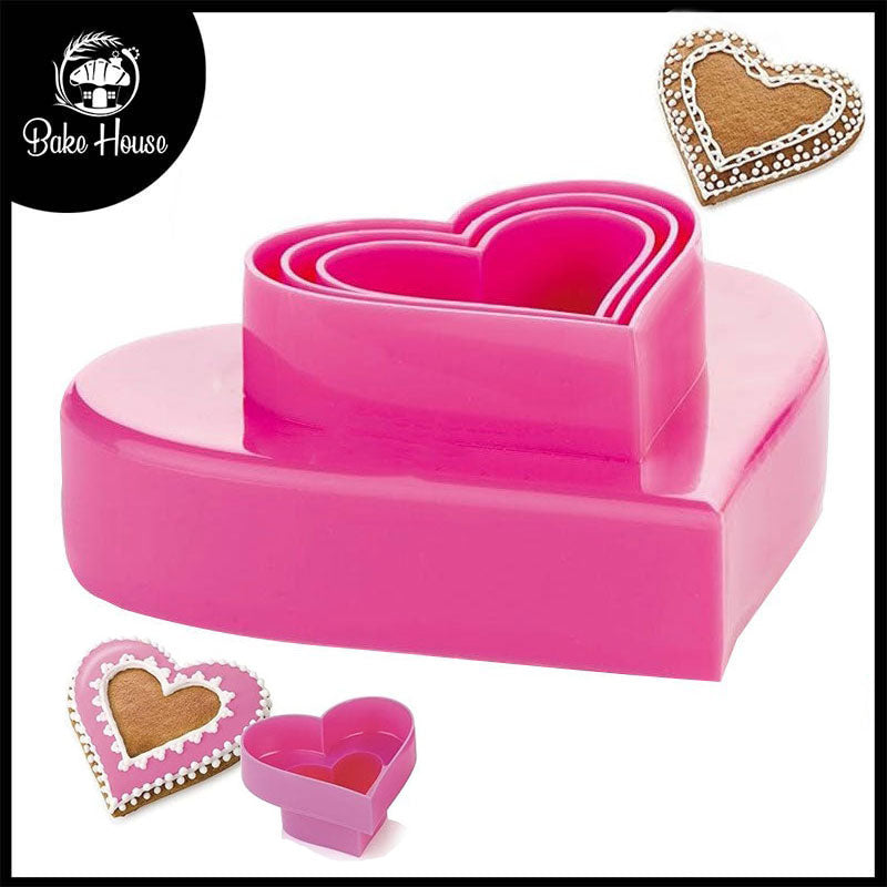 Heart Cookie Cutter 3Pcs Set Plastic