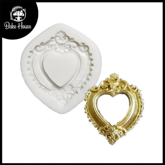 Heart Plaque Silicone Fondant Cake Mold