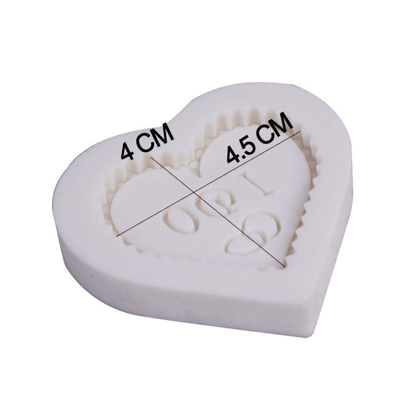 Heart Shape I Do Message Silicone Fondant Mold