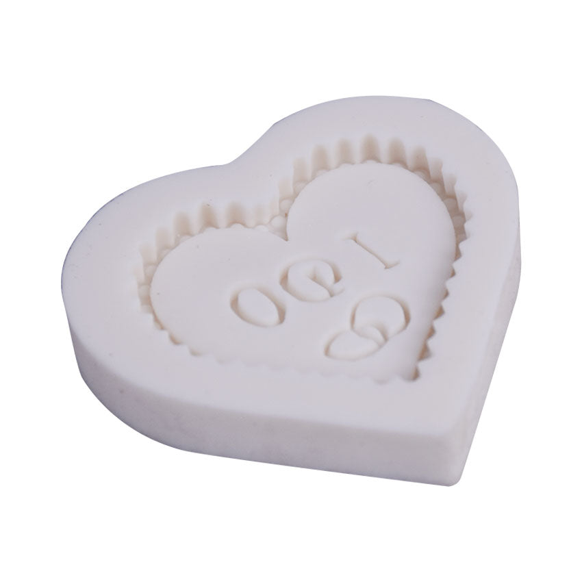 Heart Shape I Do Message Silicone Fondant Mold