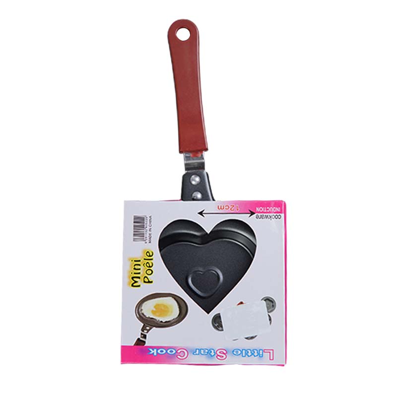 Heart Shape Mini Egg Fry Pan Non Stick