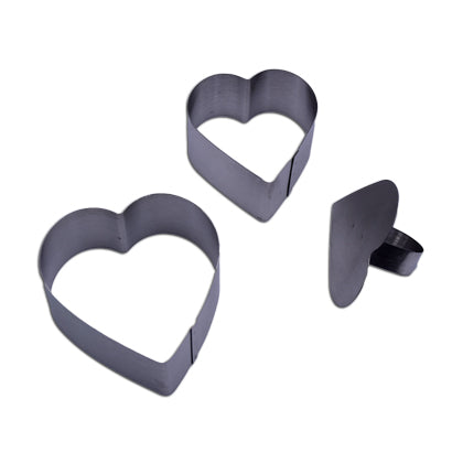 Heart Shape Mousse Mold Stainless Steel 3Pcs Set