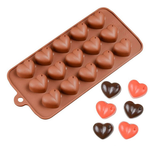 Heart Shape Silicone Chocolate Mold 15 Cavity