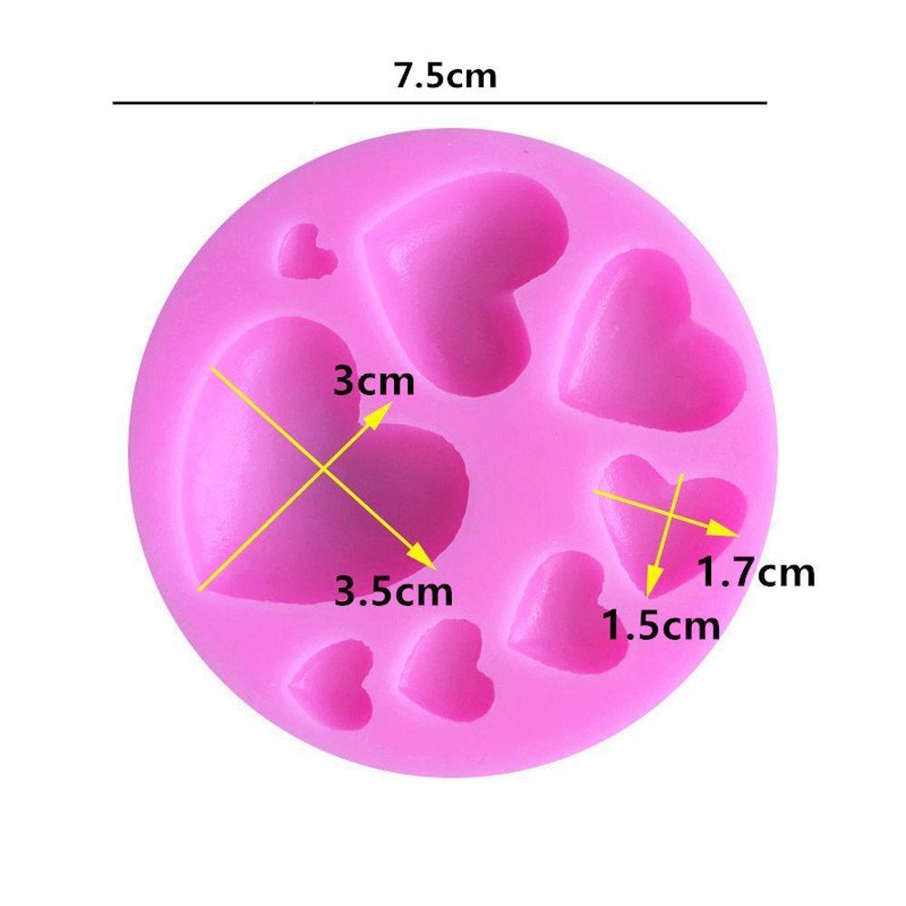 Heart Shape Silicone Fondant & Chocolate Mold 8 Cavity