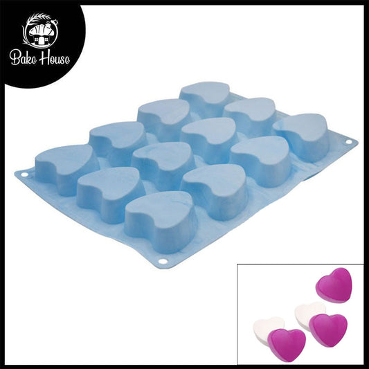 Heart Shape Silicone Mold 12 Cavity