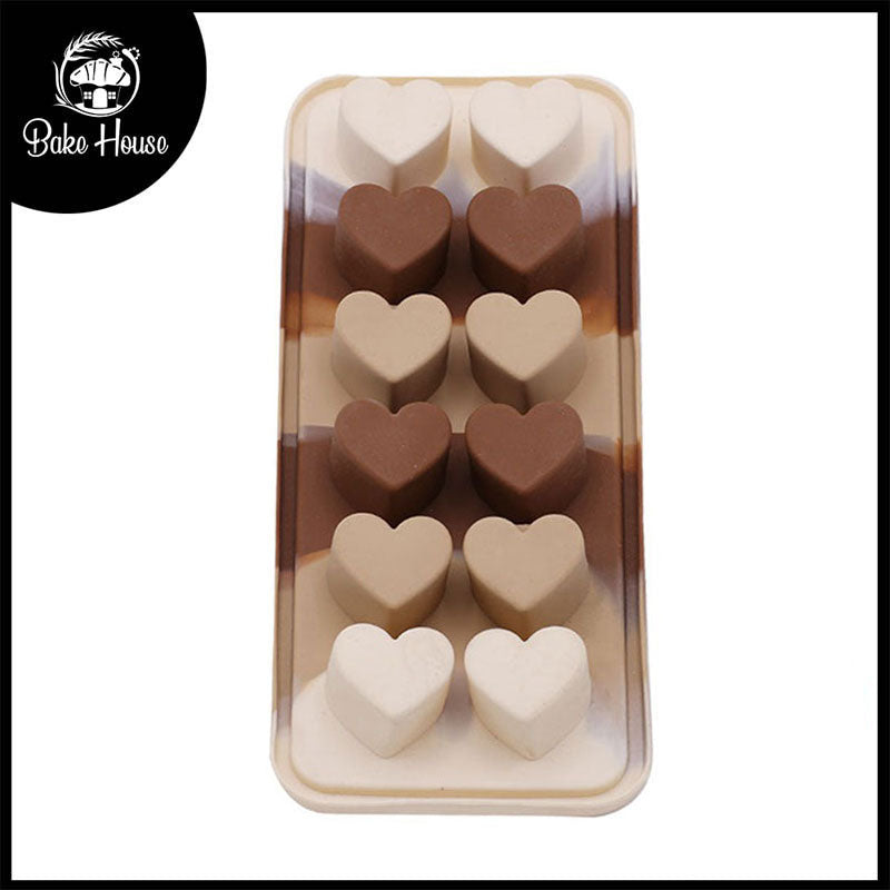 Heart Silicone Chocolate Mold 12 Cavity