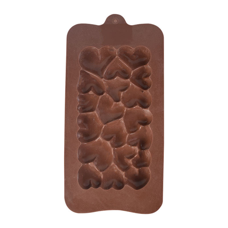 Hearts Design Chocolate Bar Silicone Mold