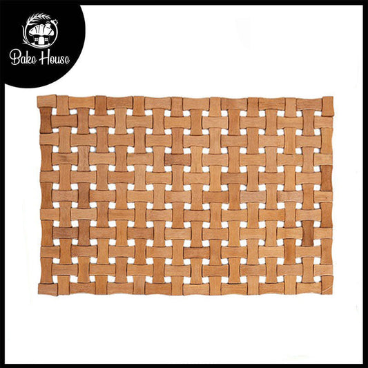 Heat Resistant Bamboo Table Mat For Hot Pots 44 x 30cm