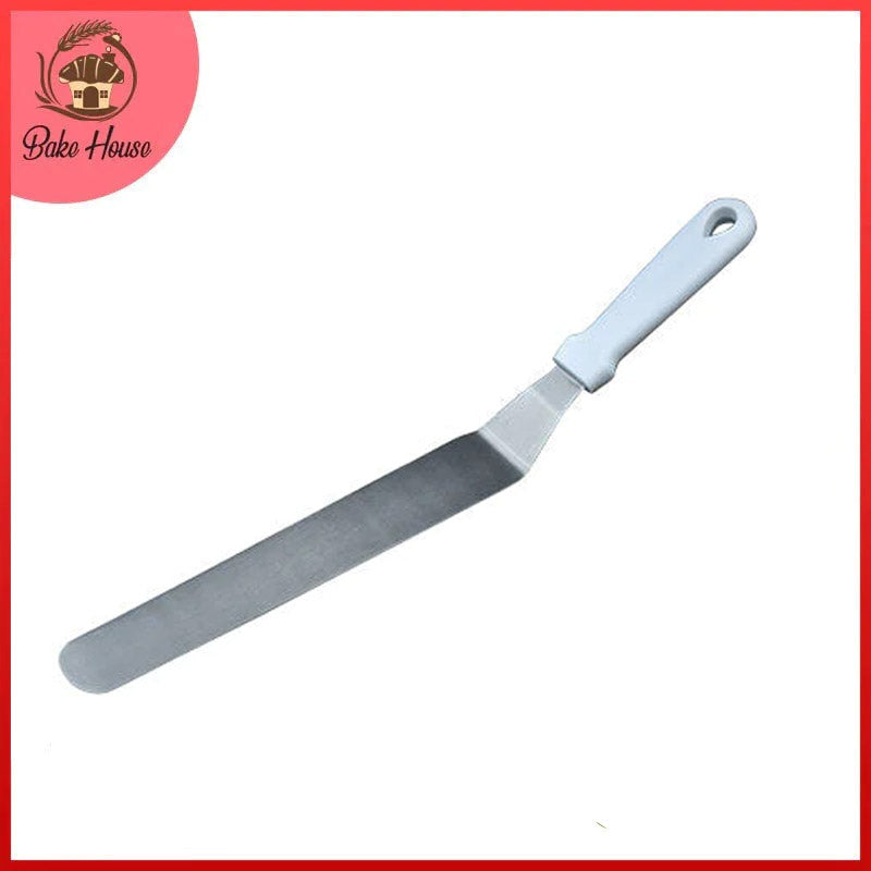 Heavy Angled Spatula Knife Steel With Plastic Handle Medium