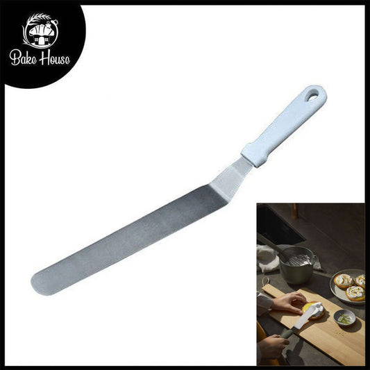 Heavy Angled Spatula Knife Steel With Plastic Handle Large