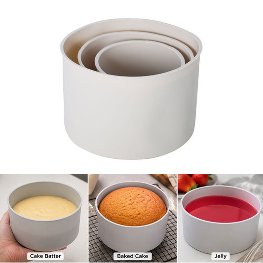 Heighted Round Cake Mold Silicone 3Pcs Set