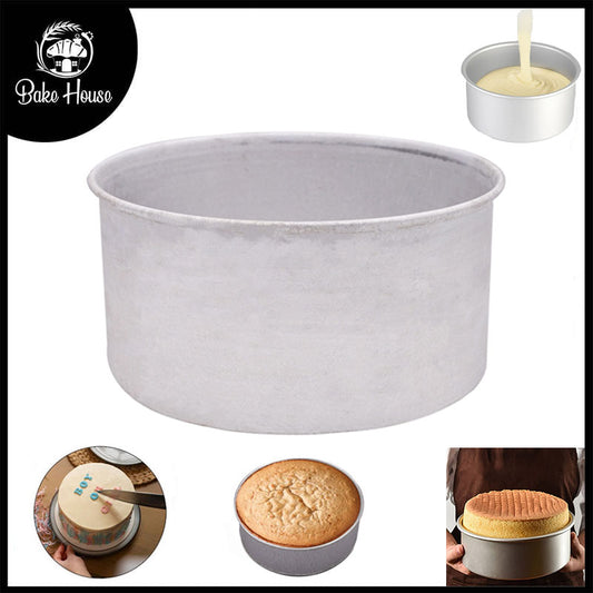 Heighted Round Cake Mold Aluminium 7 x 3 Inch