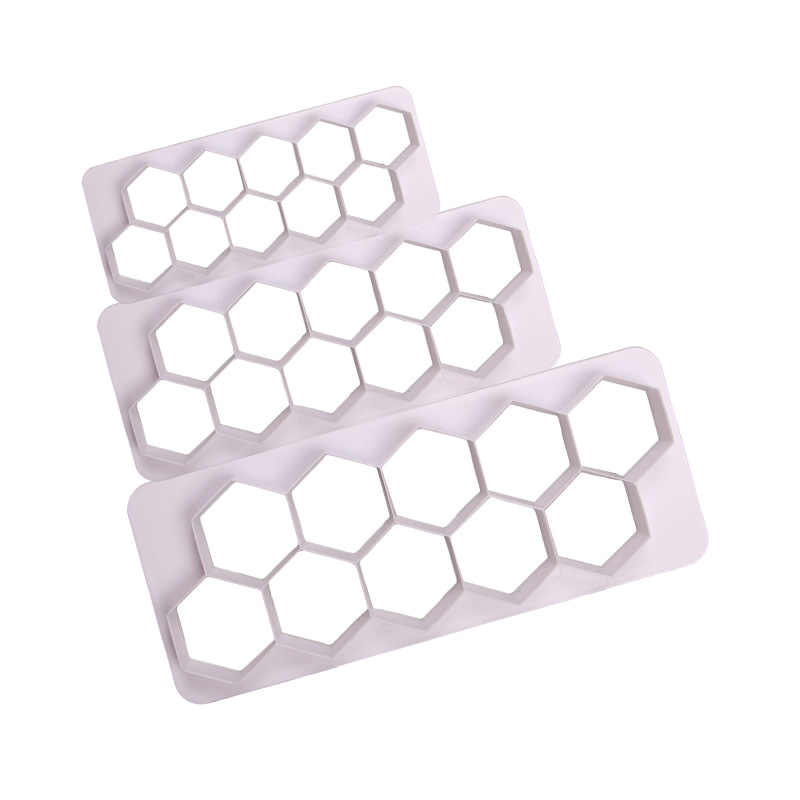 Hexagon Geometric Fondant Cake Multi Cutter 3Pcs Set