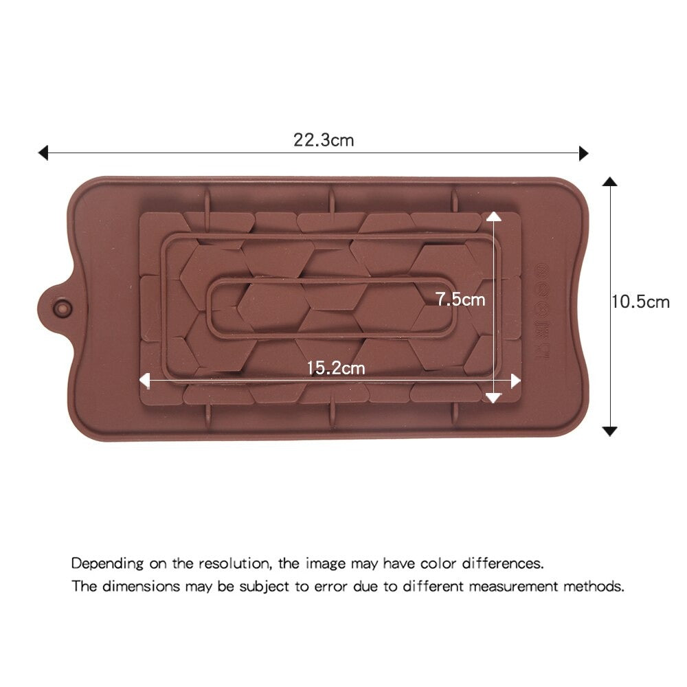 Hexagon Silicone Chocolate Bar Mold