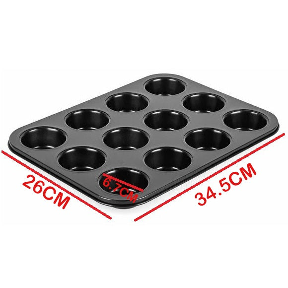 High Quality Non Stick Muffin Tray 12 Cavity