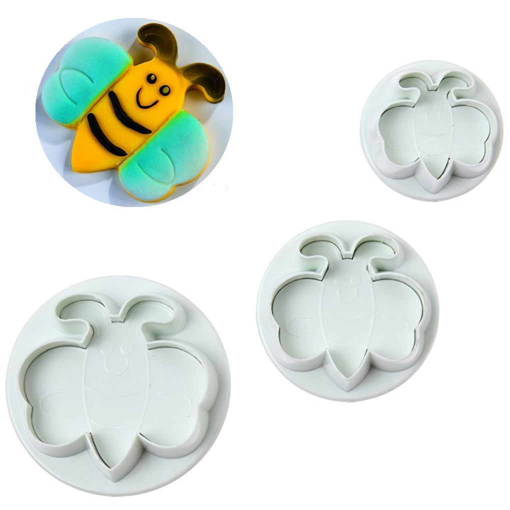 Honey Bee Fondant Plunger Cutter 3Pcs Set