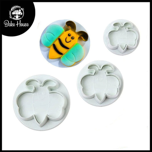 Honey Bee Fondant Plunger Cutter 3Pcs Set