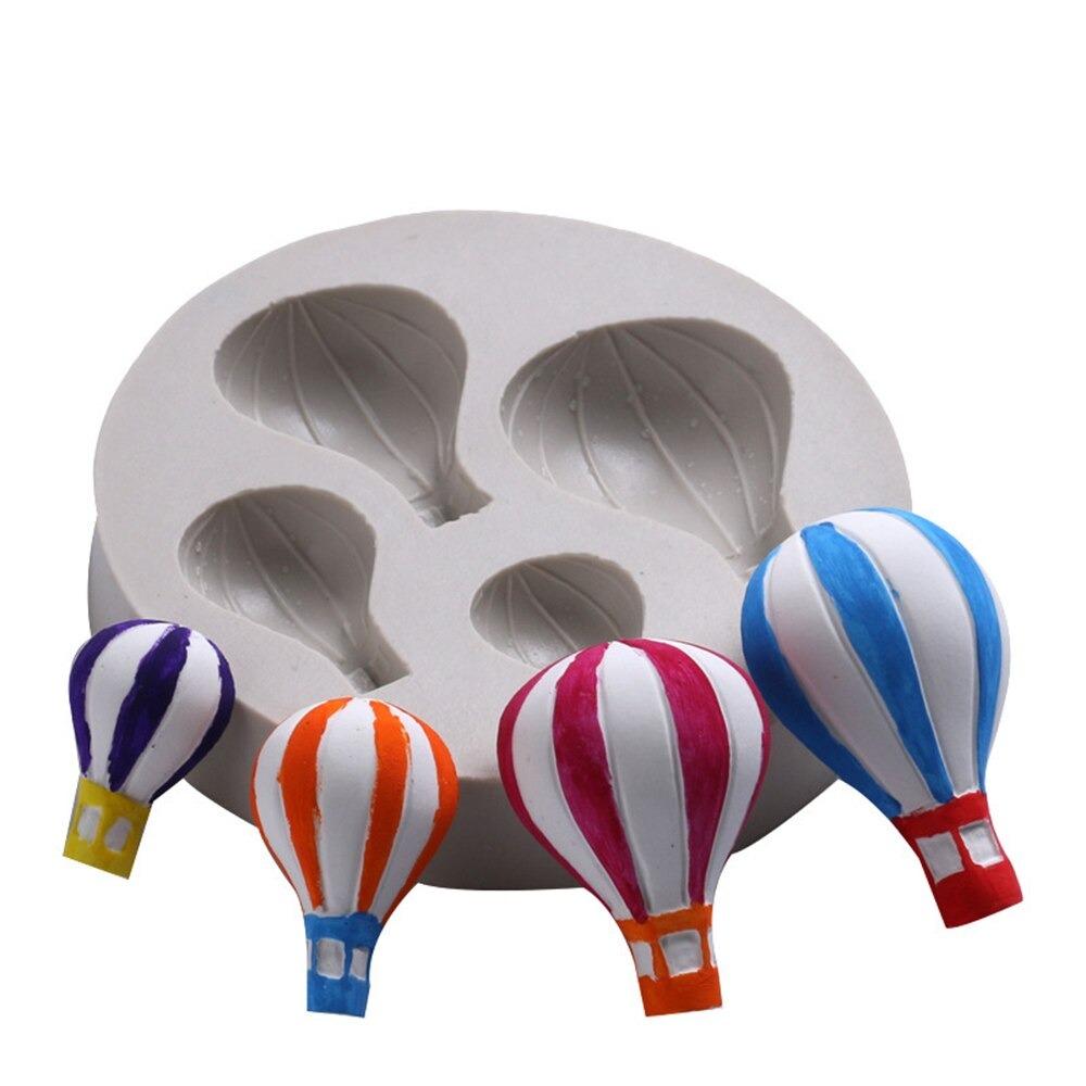 Hot Air Balloon 4 Cavity Silicone Fondant & Chocolate Mold