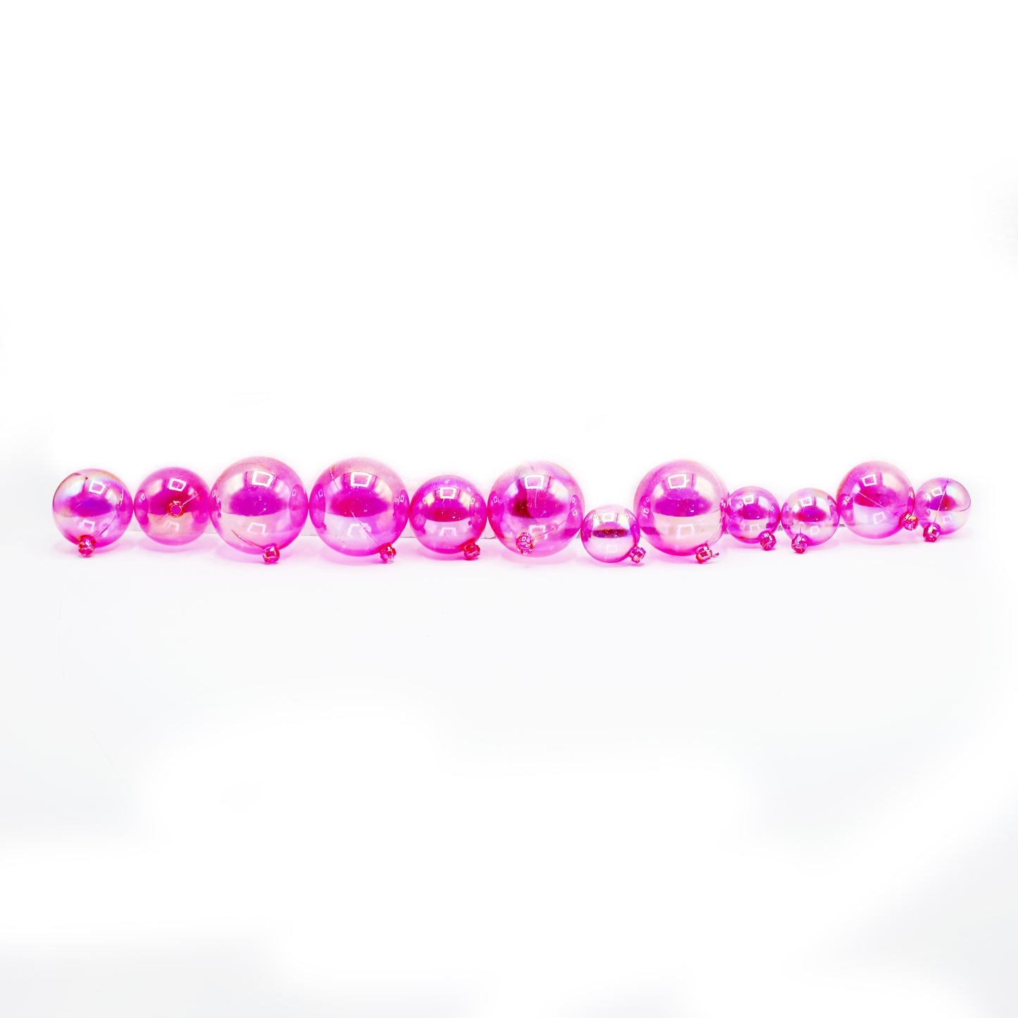 Decorating Dark PinkBall 12Pcs Set Plastic