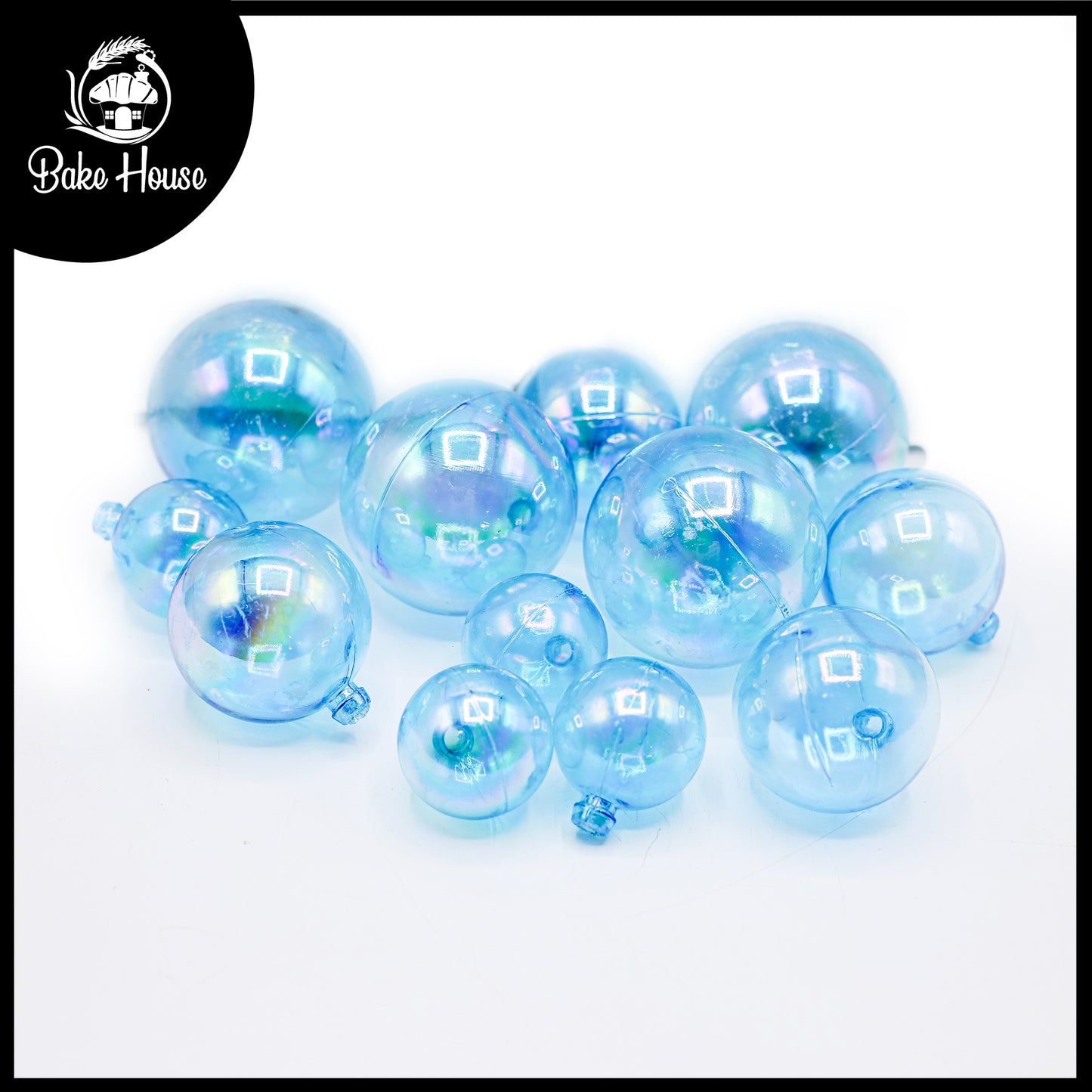 Decorating Blue Ball 12Pcs Set Plastic