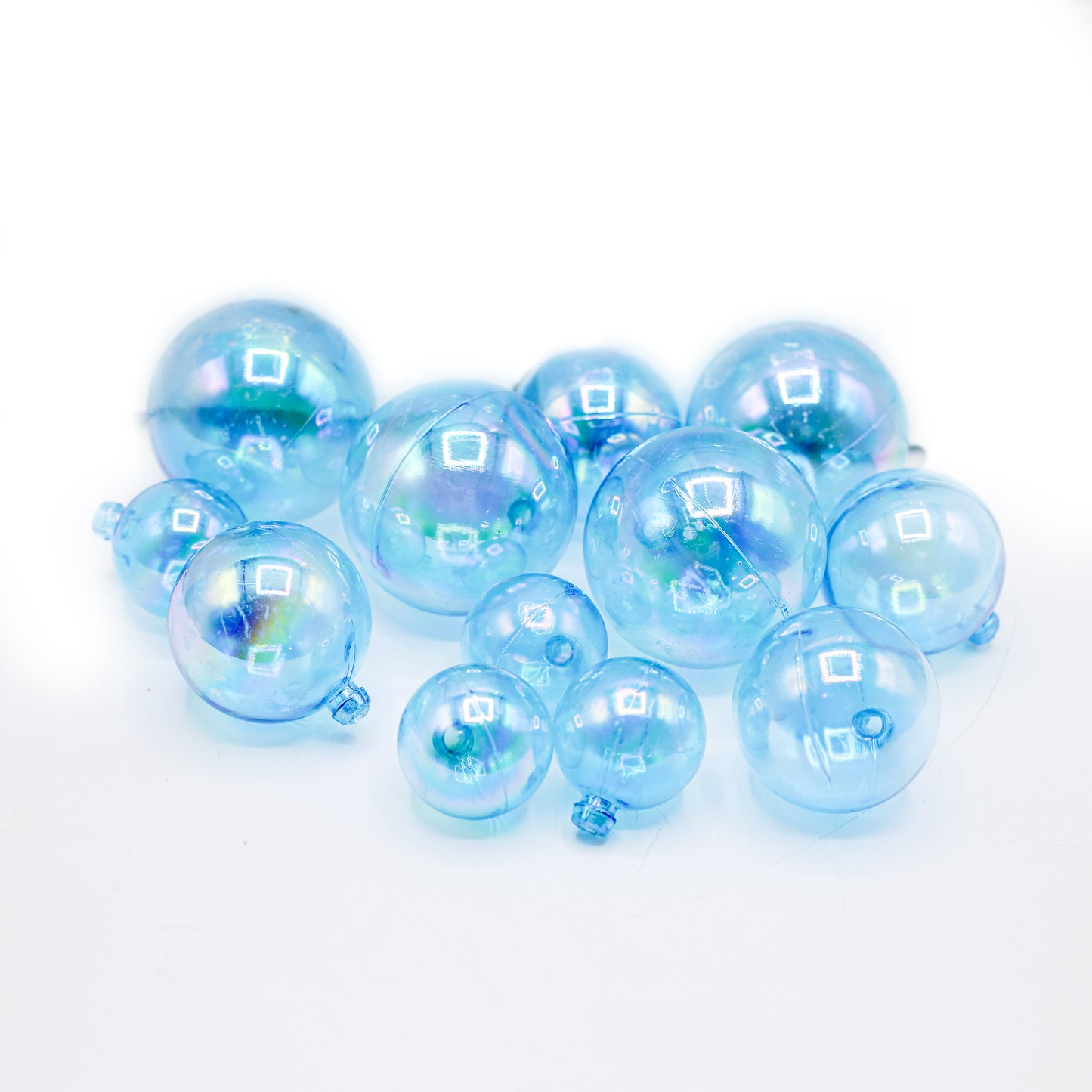 Decorating Blue Ball 12Pcs Set Plastic