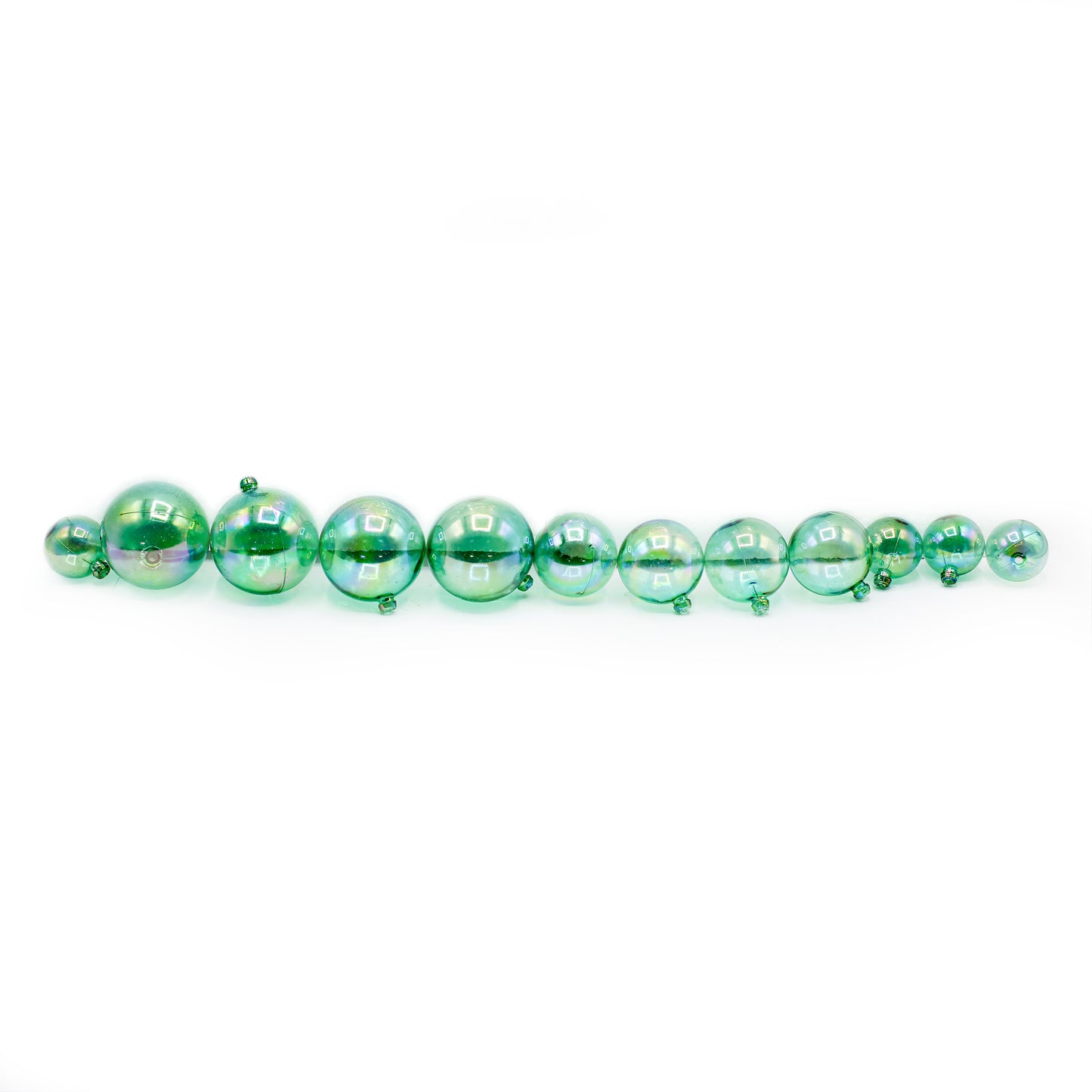 Decorating Green Ball 12Pcs Set Plastic