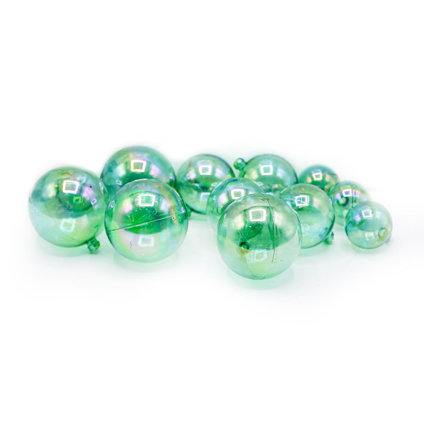 Decorating Green Ball 12Pcs Set Plastic
