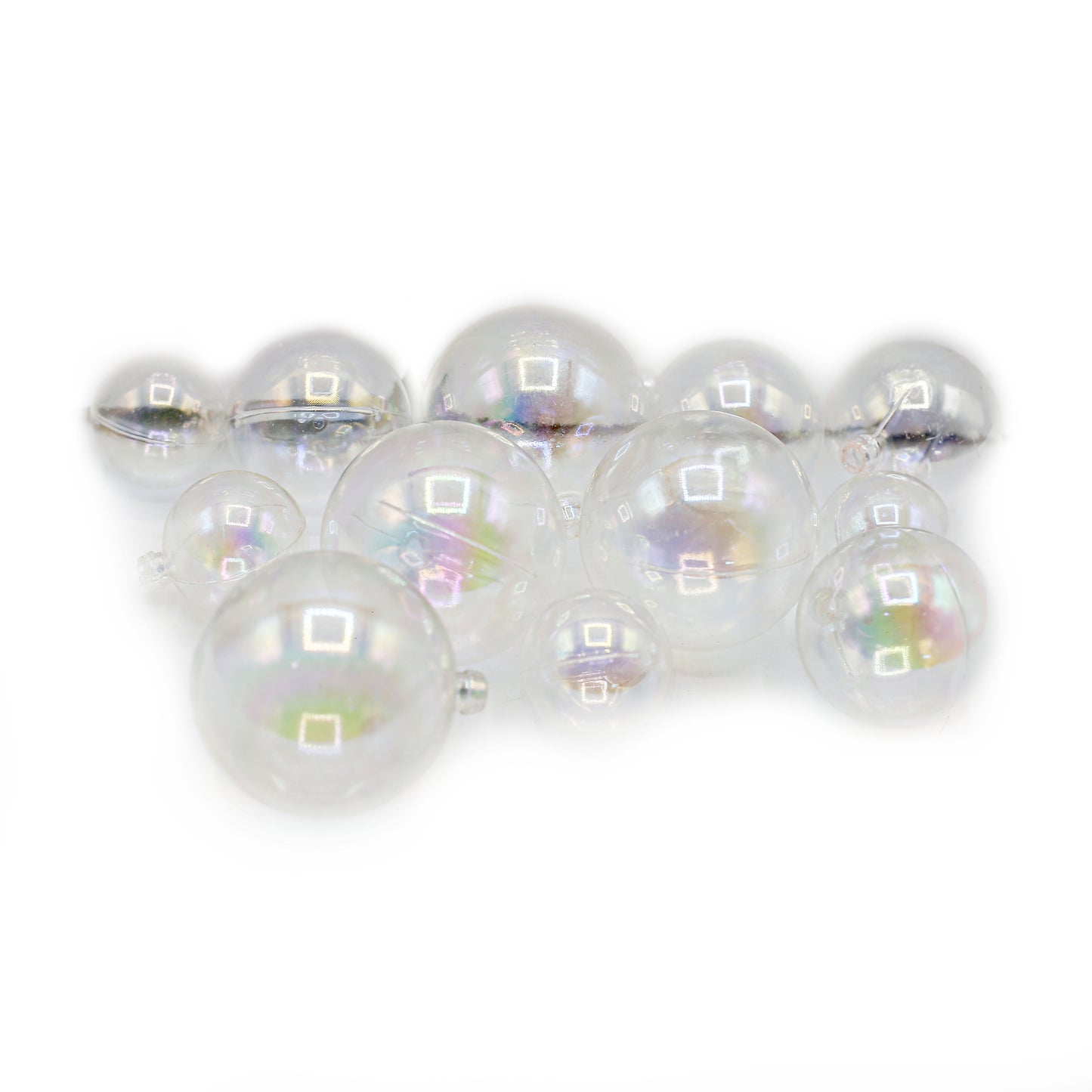 Decorating Transparent Ball 12Pcs Set Plastic
