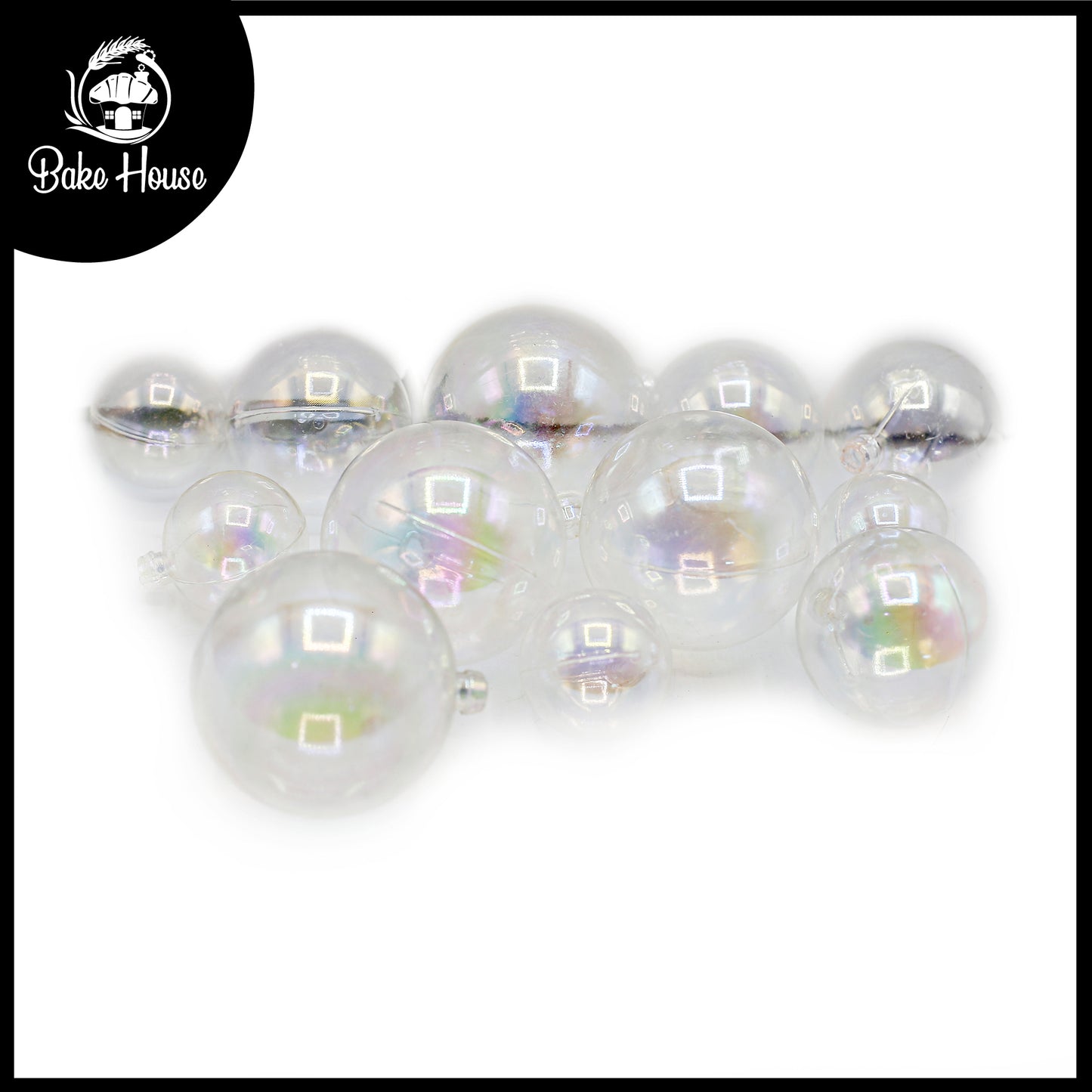 Decorating Transparent Ball 12Pcs Set Plastic