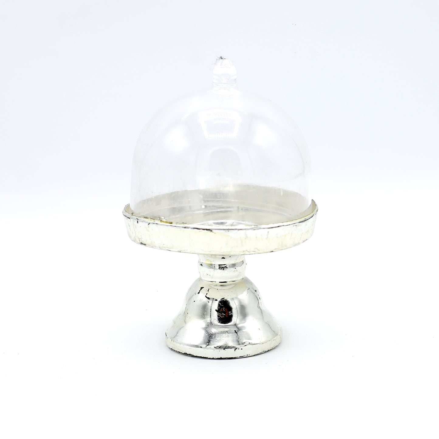 Cupcake Plastic Stand Silver With Cap
