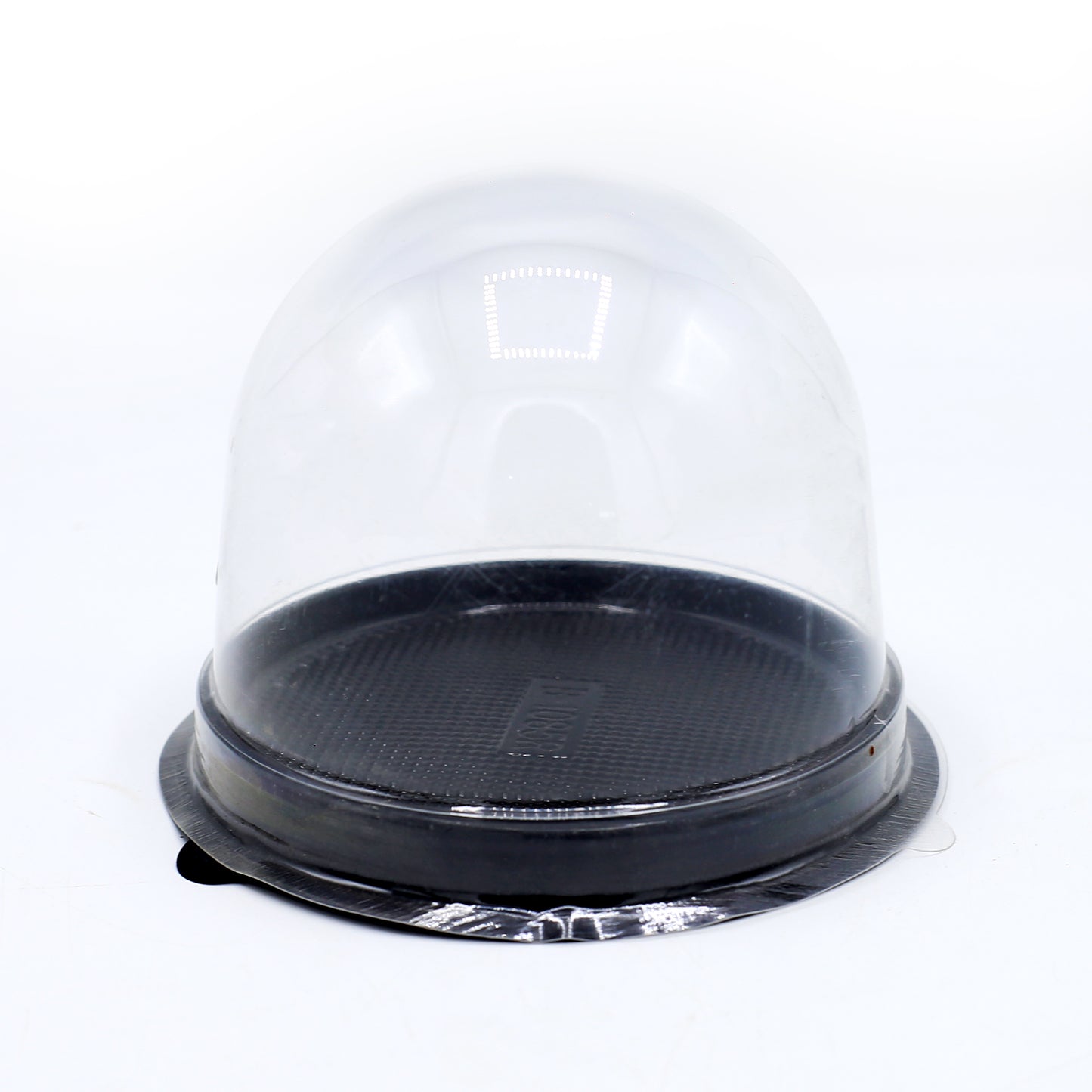 short glass plastic with cap